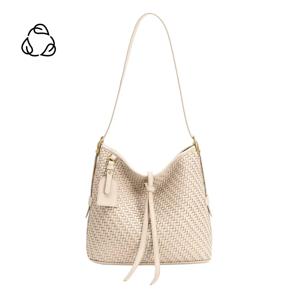 Melie Bianco Thalia Bone Recycled Vegan Leather Tote Bag