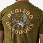 Burlebo Short Sleeve Wood Duck Tee- Hunter Green