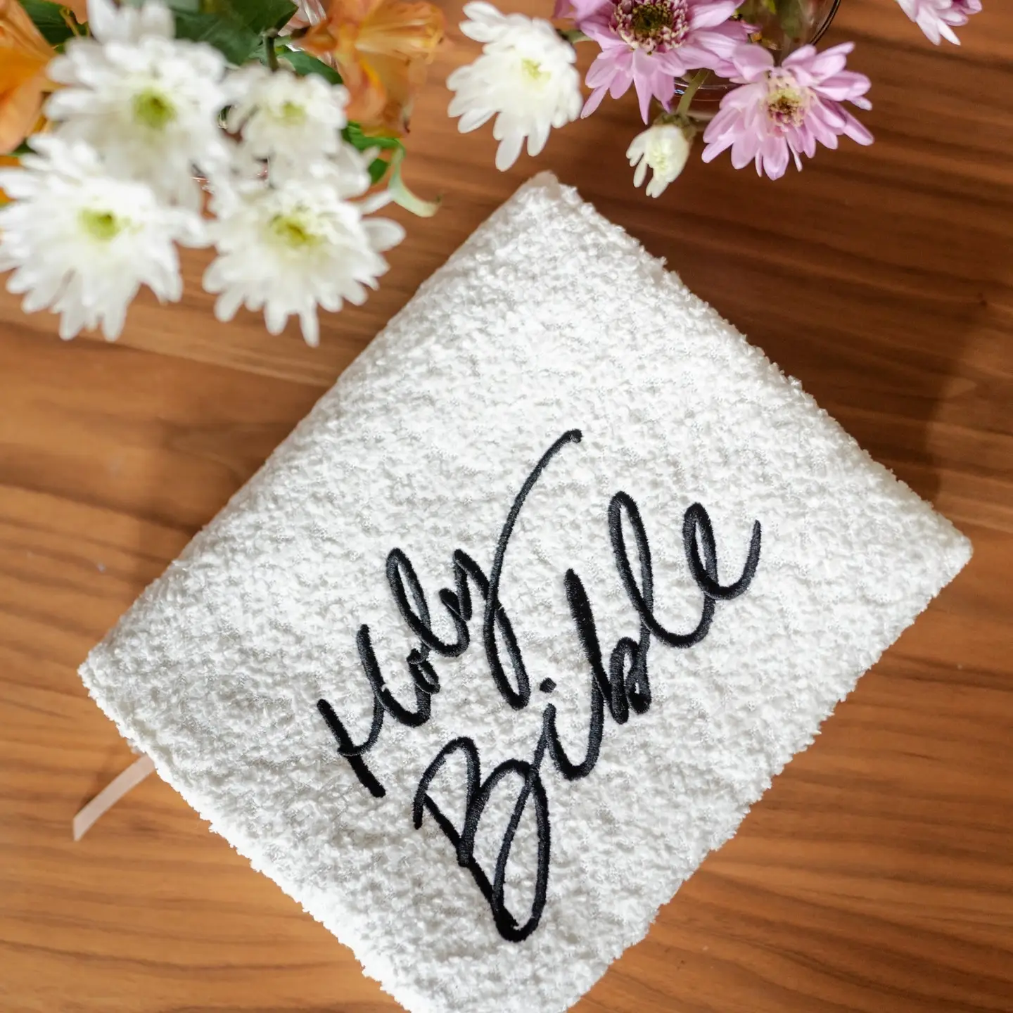 White Holy Bible Cover