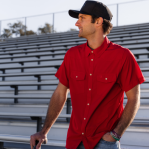 Burlebo Performance Western Shirt - Red