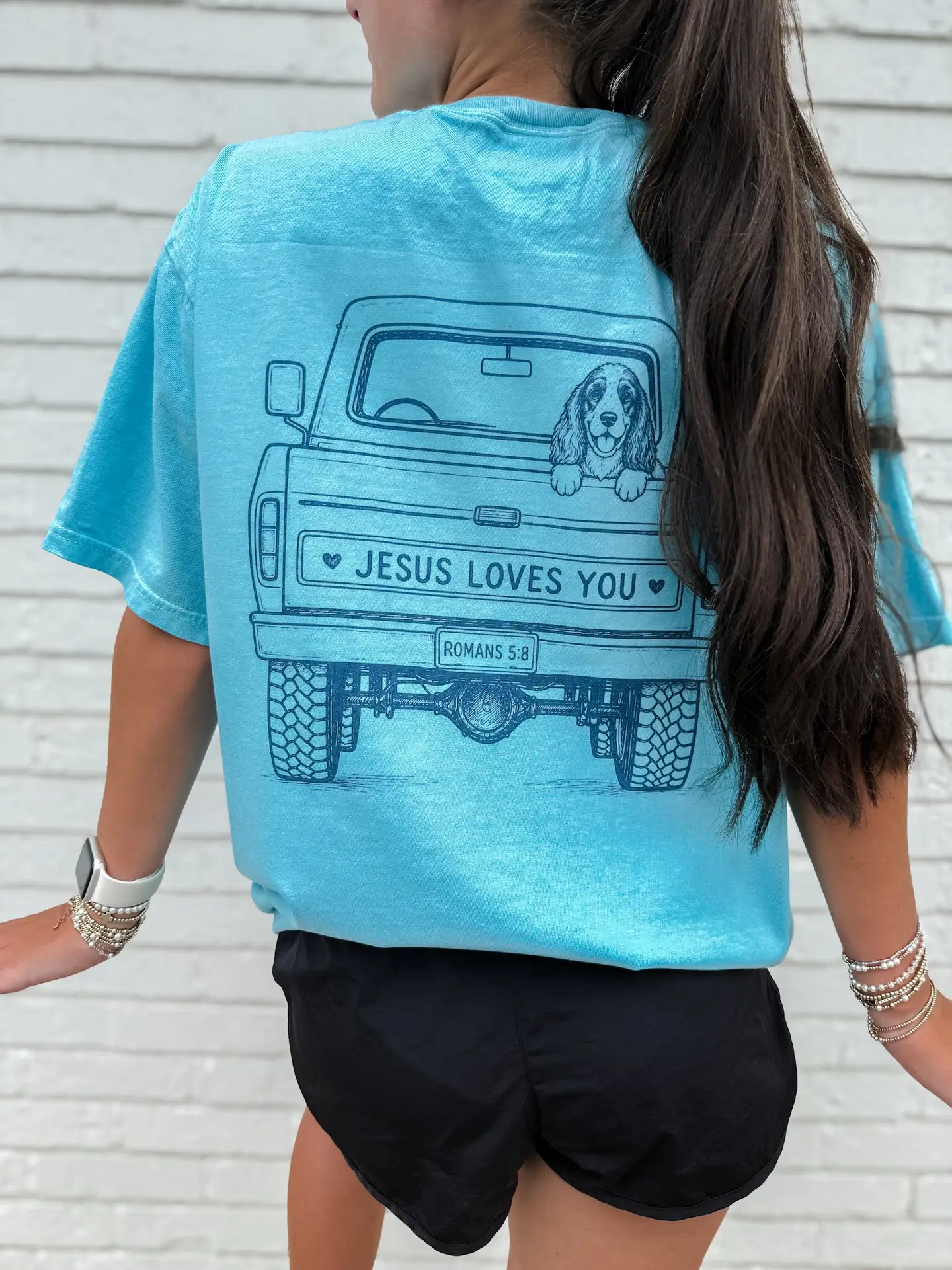 JLY Pup in Truck Tee