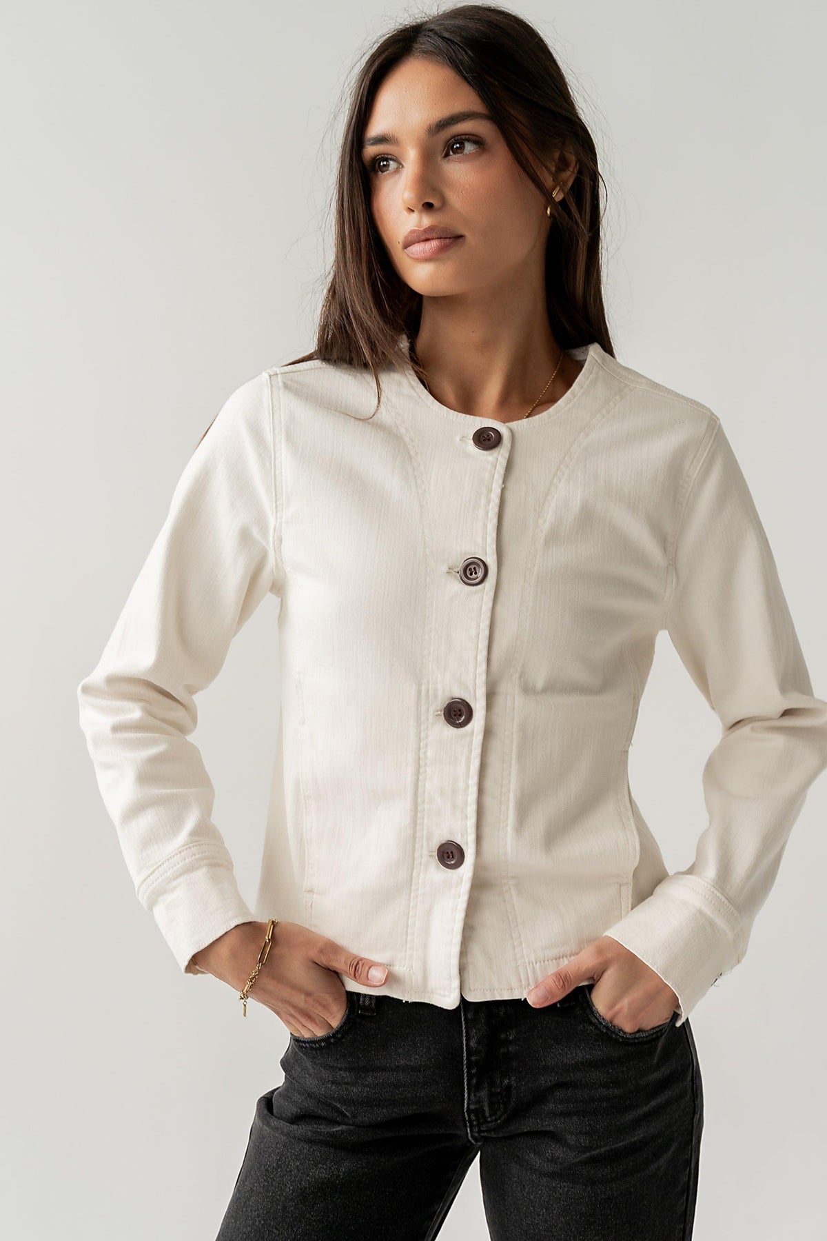Off White Barrel Jacket