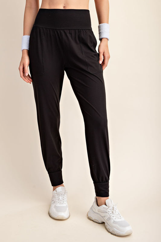 Black Butter Yoga Jogger Pants