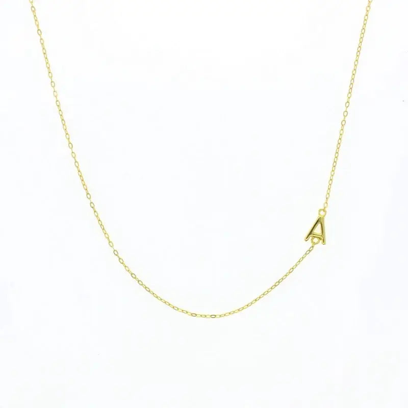 Dainty Gold Balance Letter Necklace