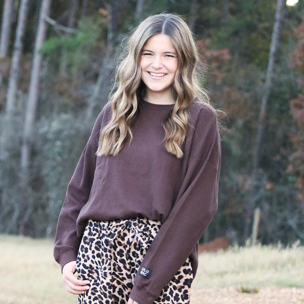 Lulu Mac Waffle Long Sleeve Top | 4 Colors