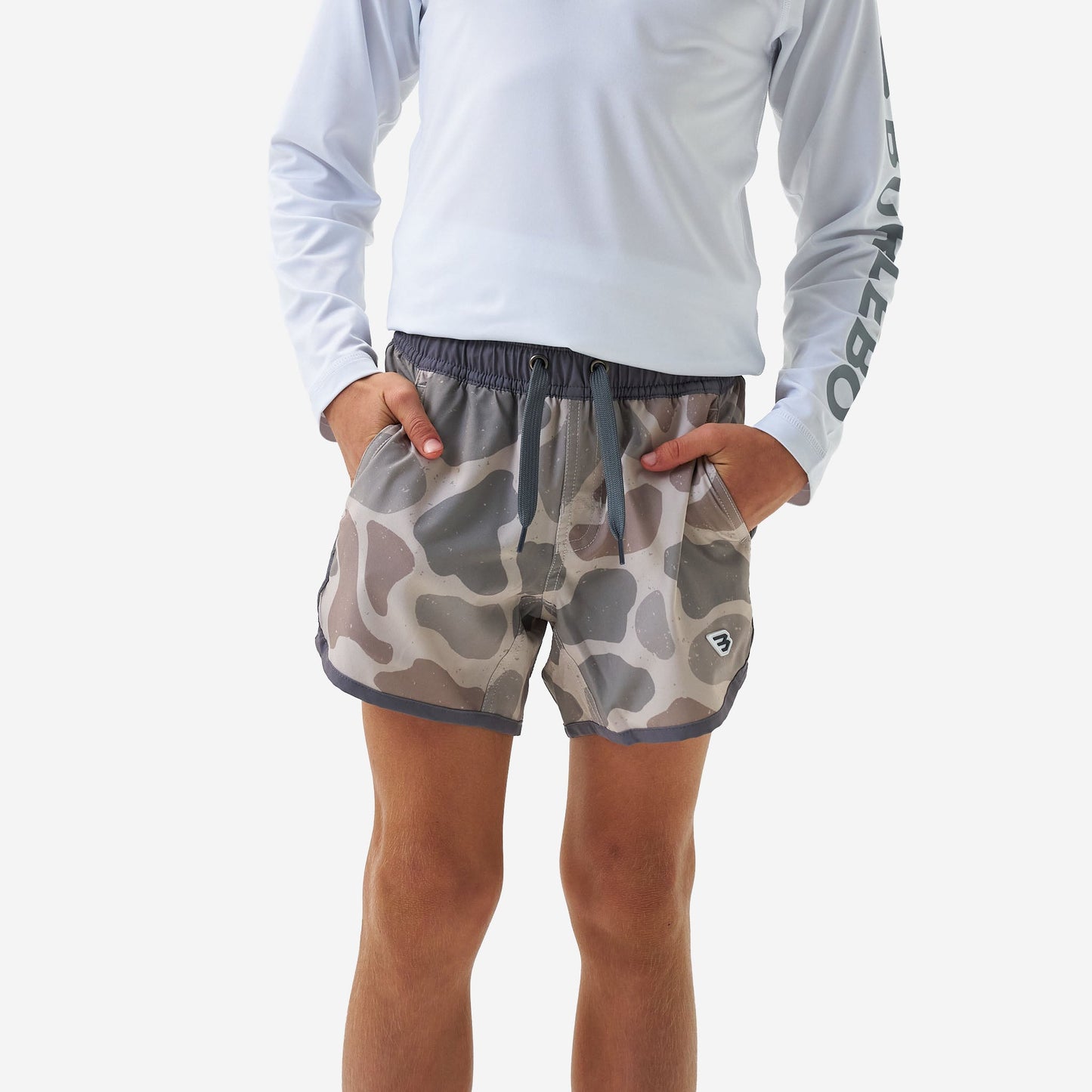 Burlebo Youth Jumbo Deer Camo Swim Trunks