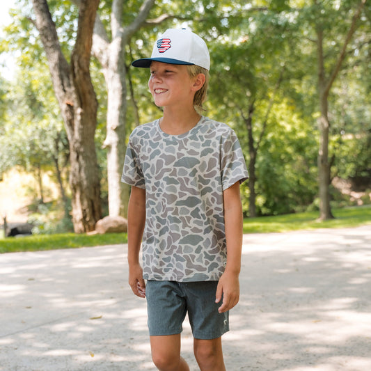 Burlebo Youth Classic Deer Camo Go To Tee