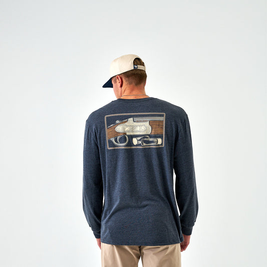 Burlebo Shotgun Navy Longsleeve Tee