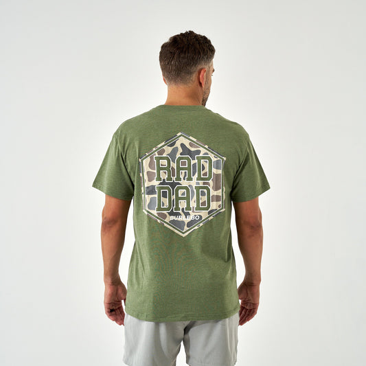 Burlebo Heather Olive Rad Dad Tee
