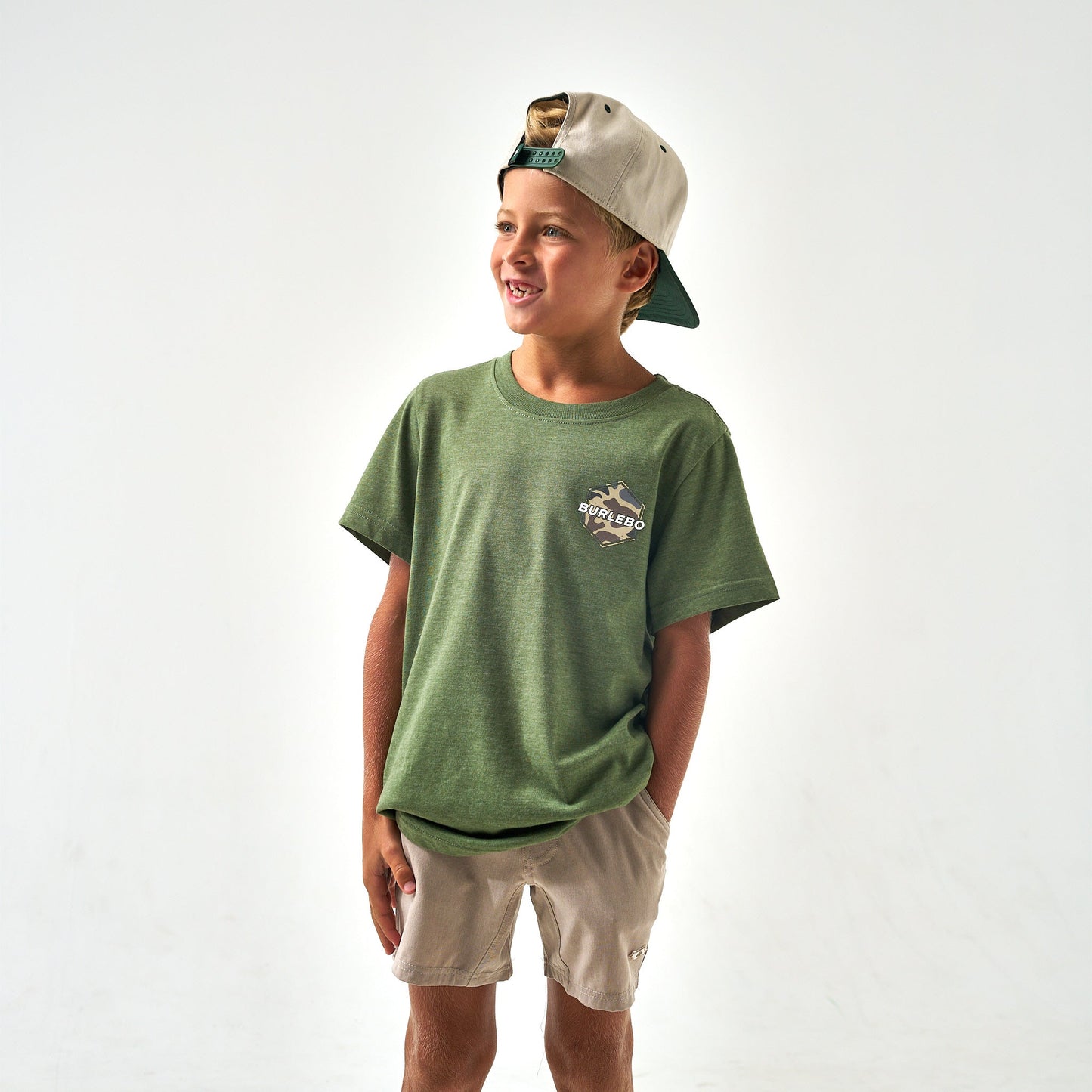 Burlebo Youth Rad Dude Olive Tee