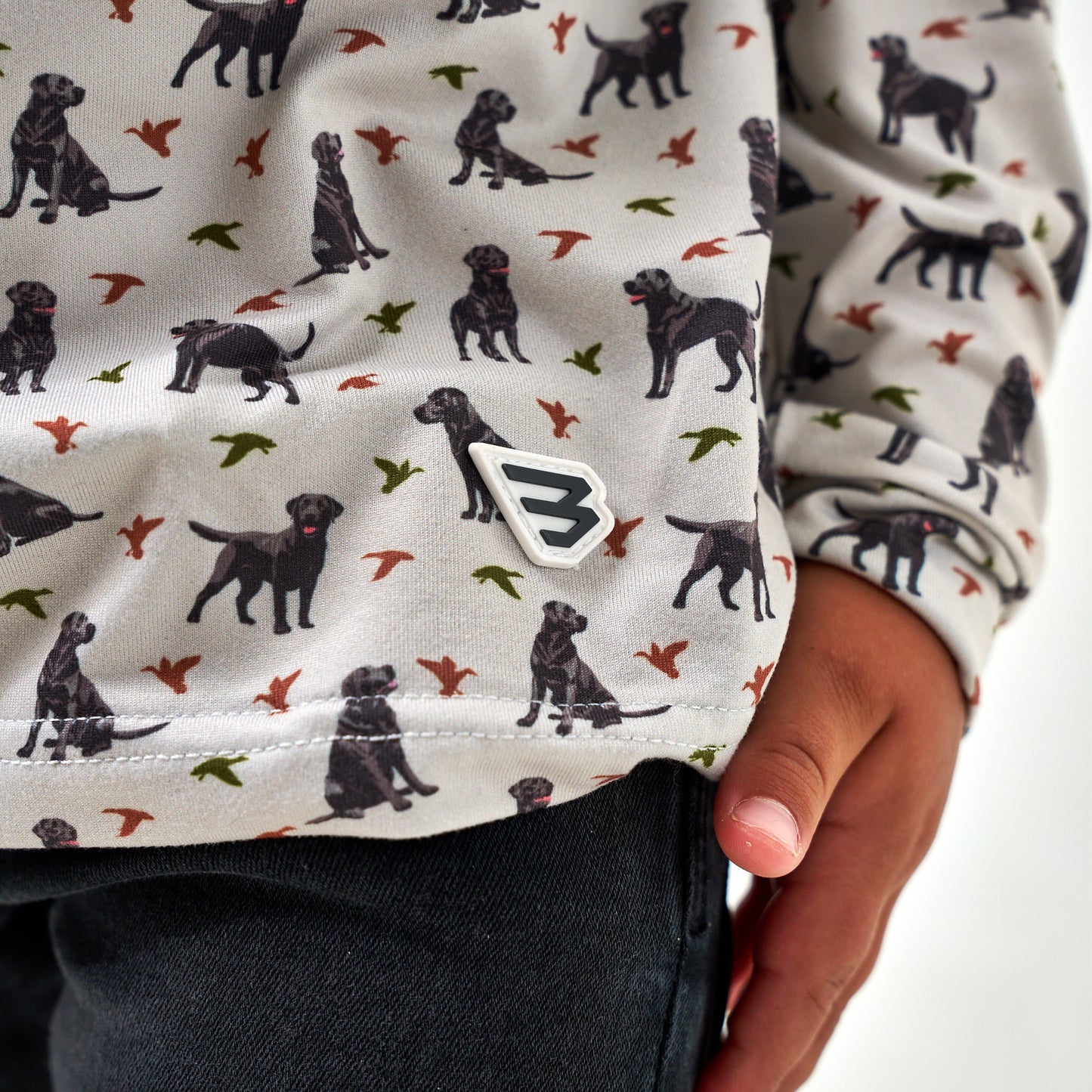 Burlebo Youth Ducks & Dogs Performance Hoodie