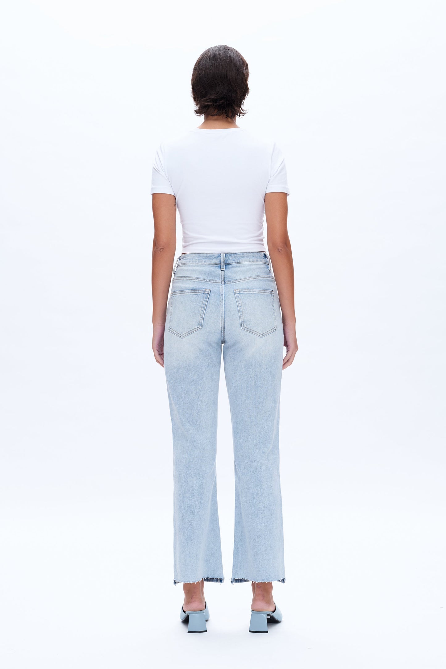 Bayeas Light Wash High Rise Jeans