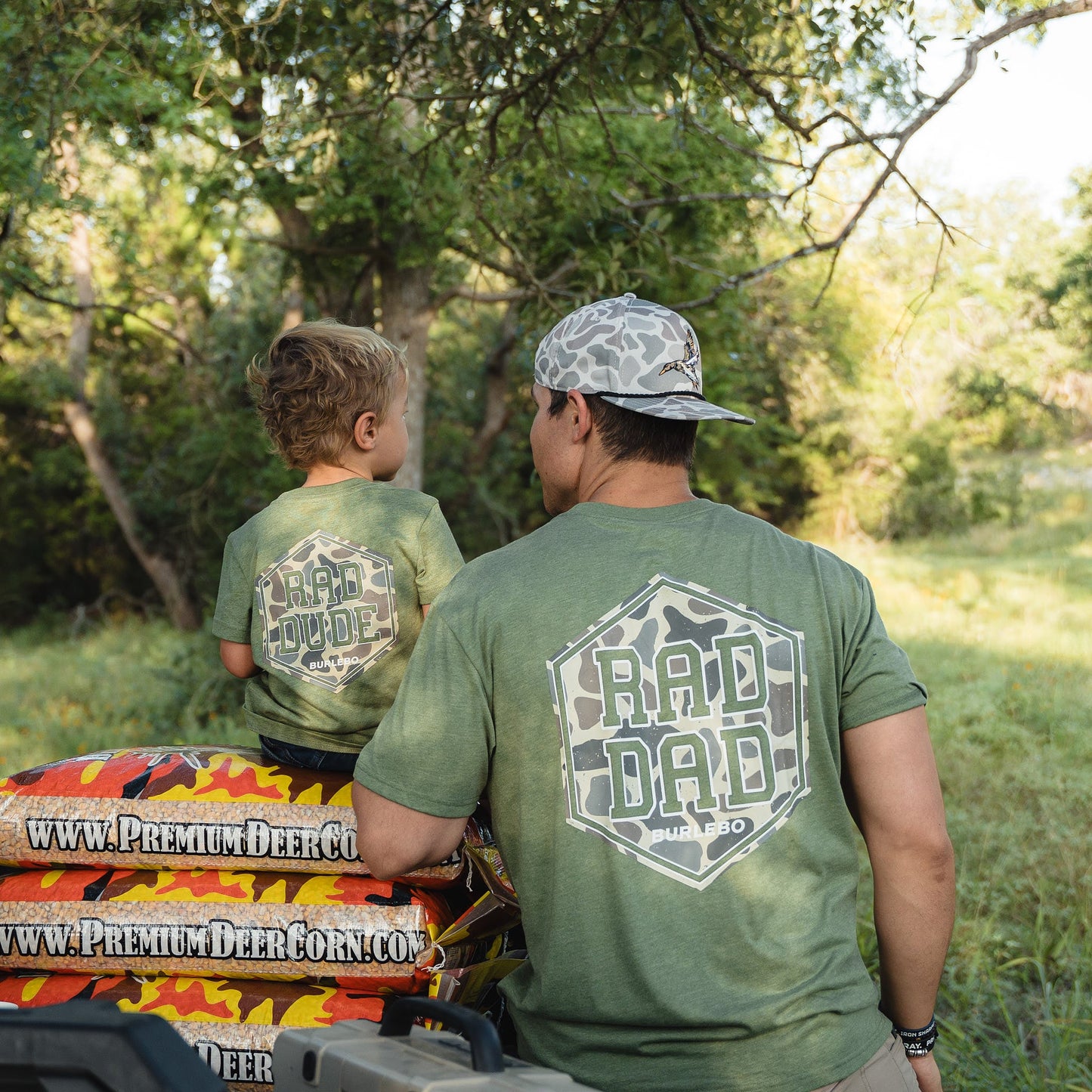 Burlebo Heather Olive Rad Dad Tee