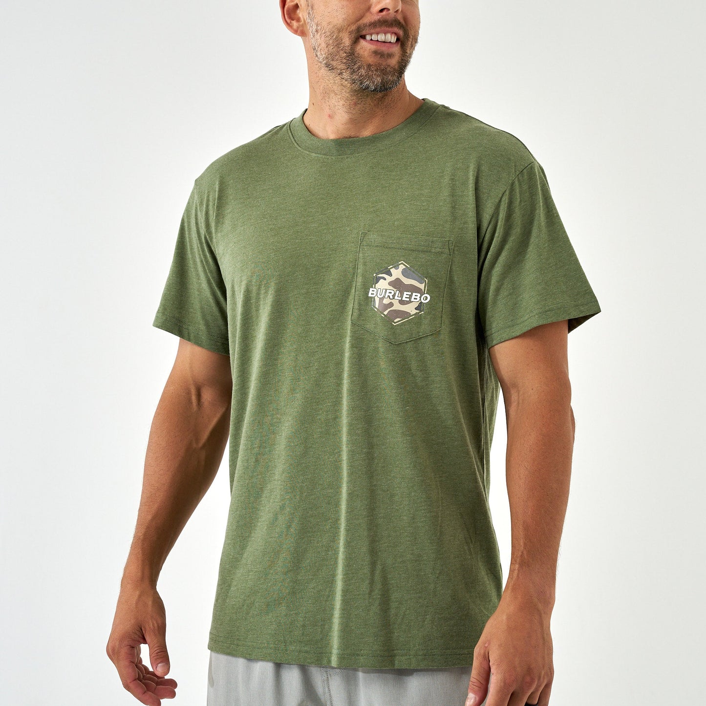 Burlebo Heather Olive Rad Dad Tee