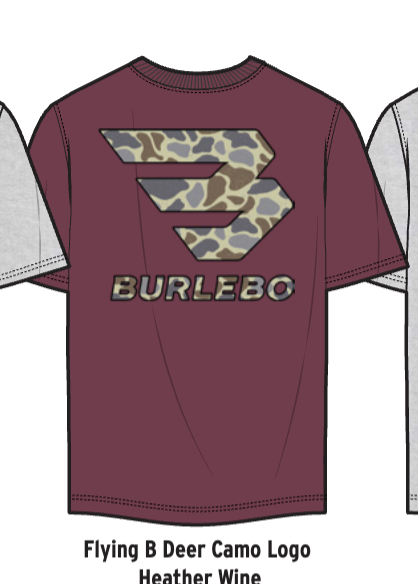 Burlebo Flying B Deer Camo - Heather Whine