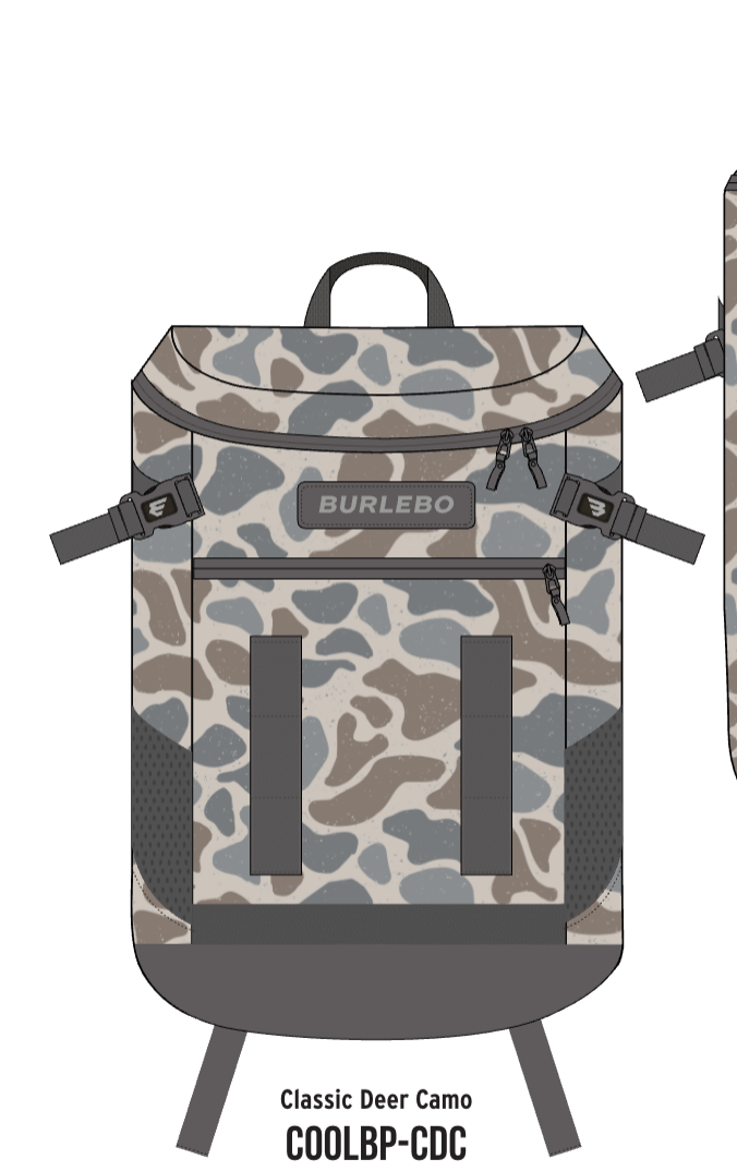 Burlebo Classic Camo Cooler Backpack