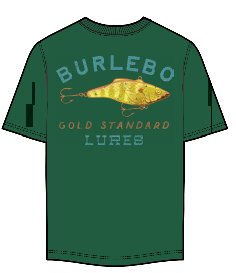 Burlebo Youth Lures Forrest Green Tee