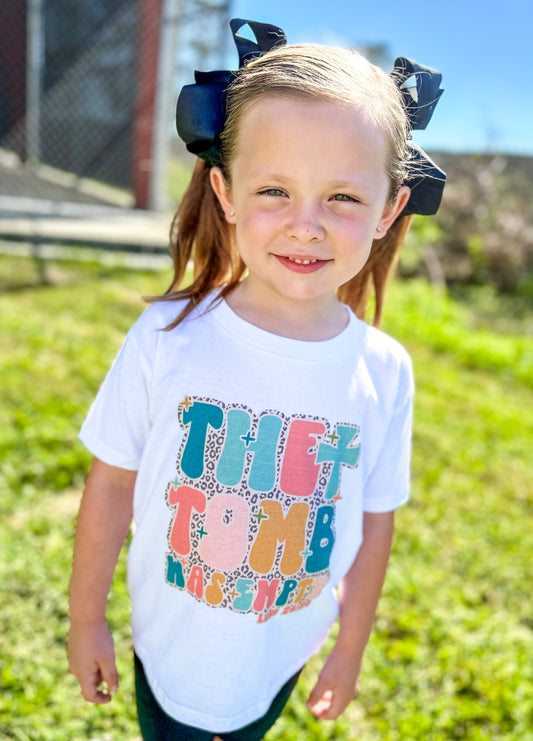 The Tomb Was Empty Leopard Toddler Tee