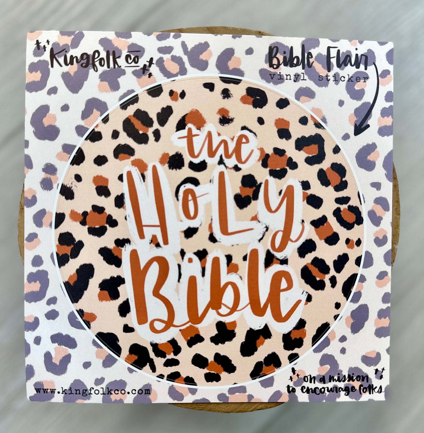 Cheetah Decal/Sticker for Bible