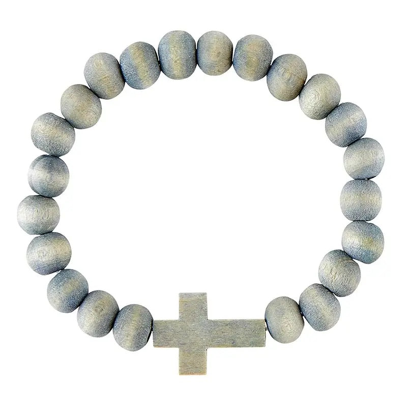 Cross beaded bracelet