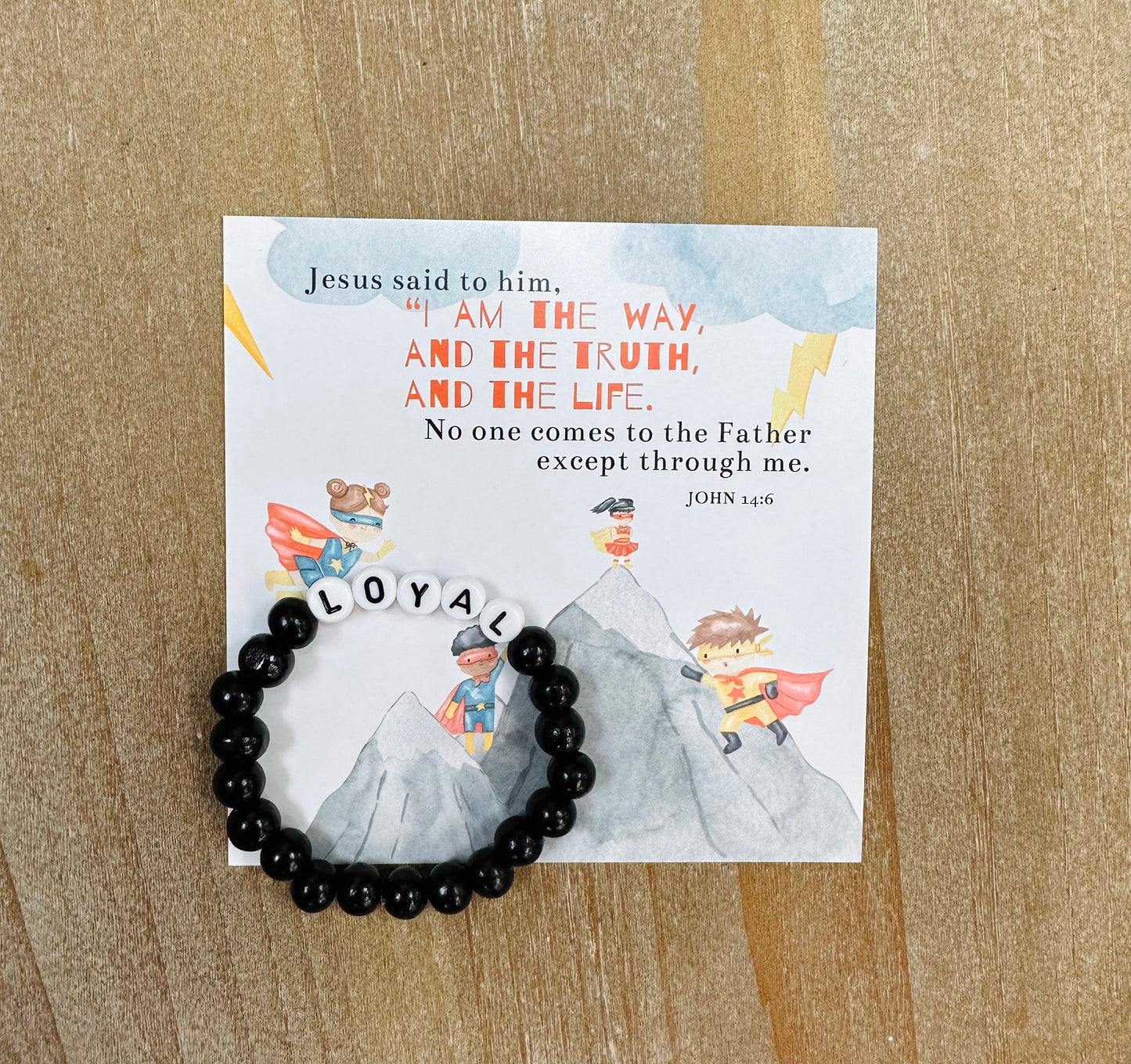 Assorted Children's Scripture card & Bracelet