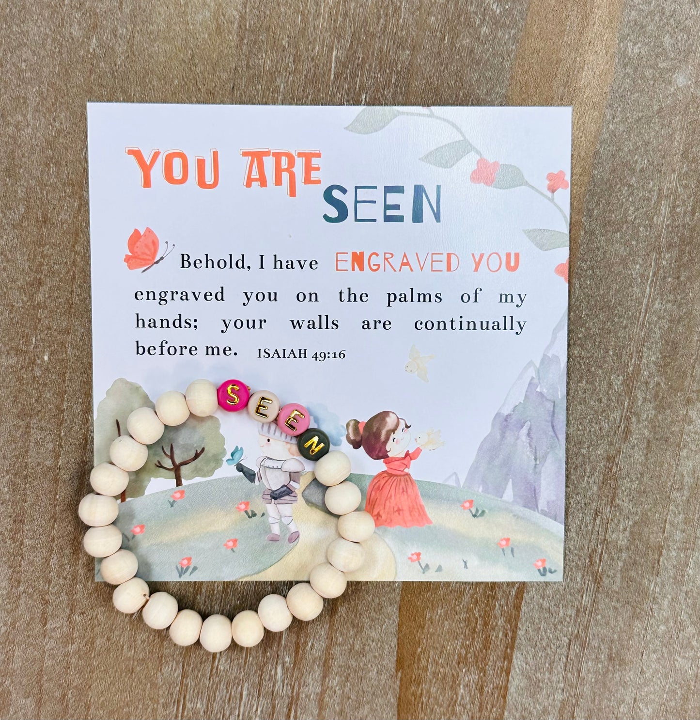 Assorted Children's Scripture card & Bracelet