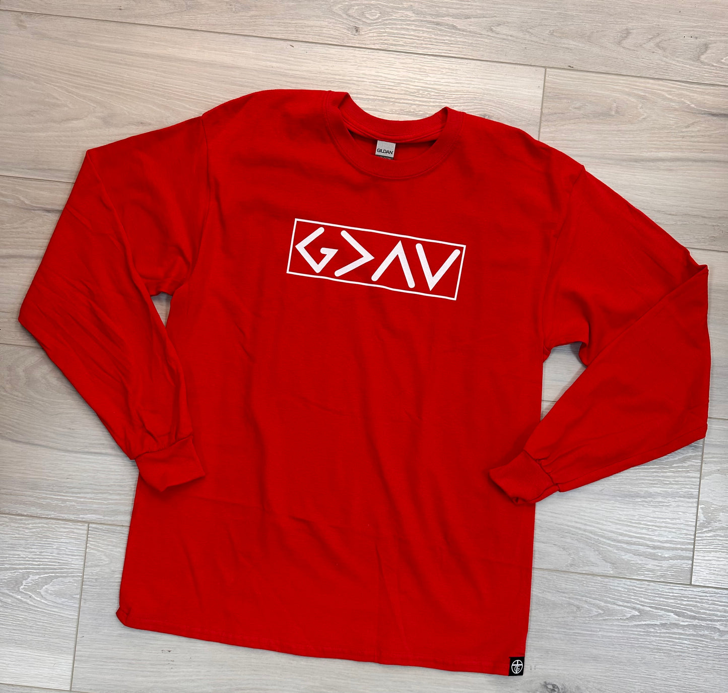 Mens-God is greater long sleeve