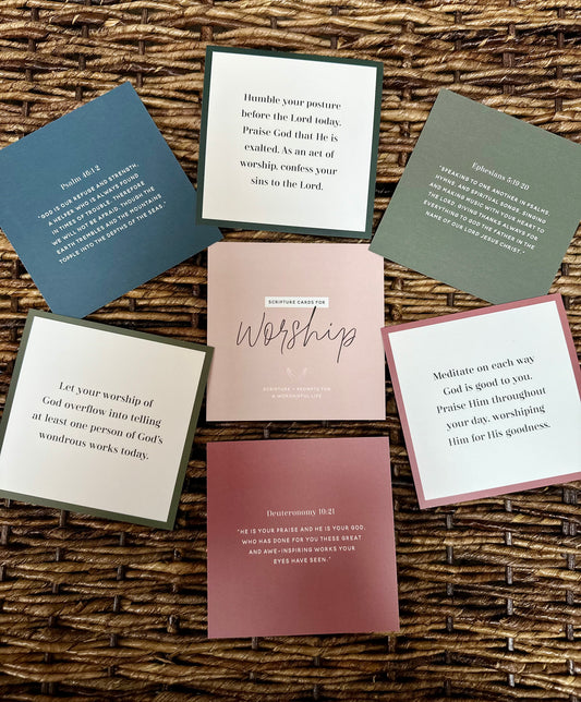 Worship Scripture Cards