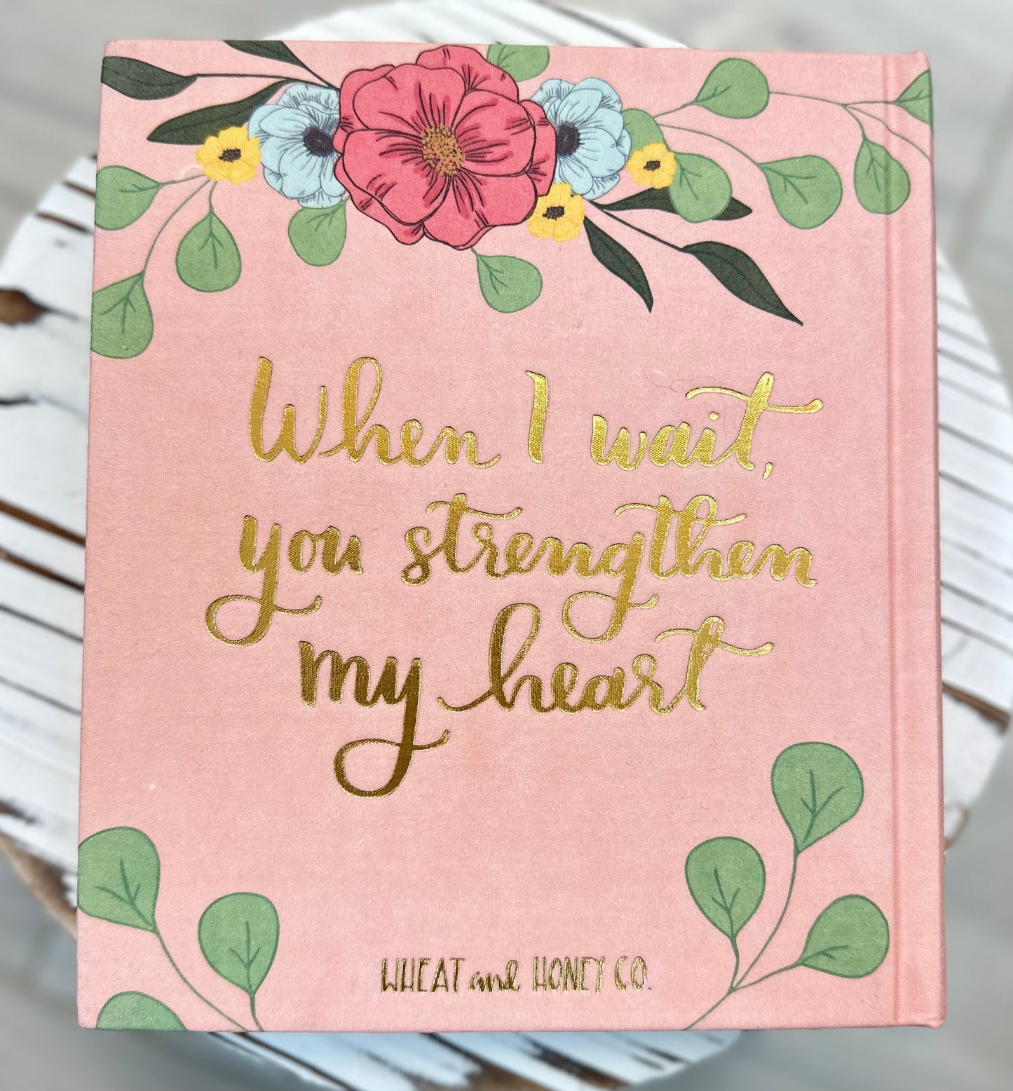 The Holy Bible ESV: Pink Floral-Hand Painted