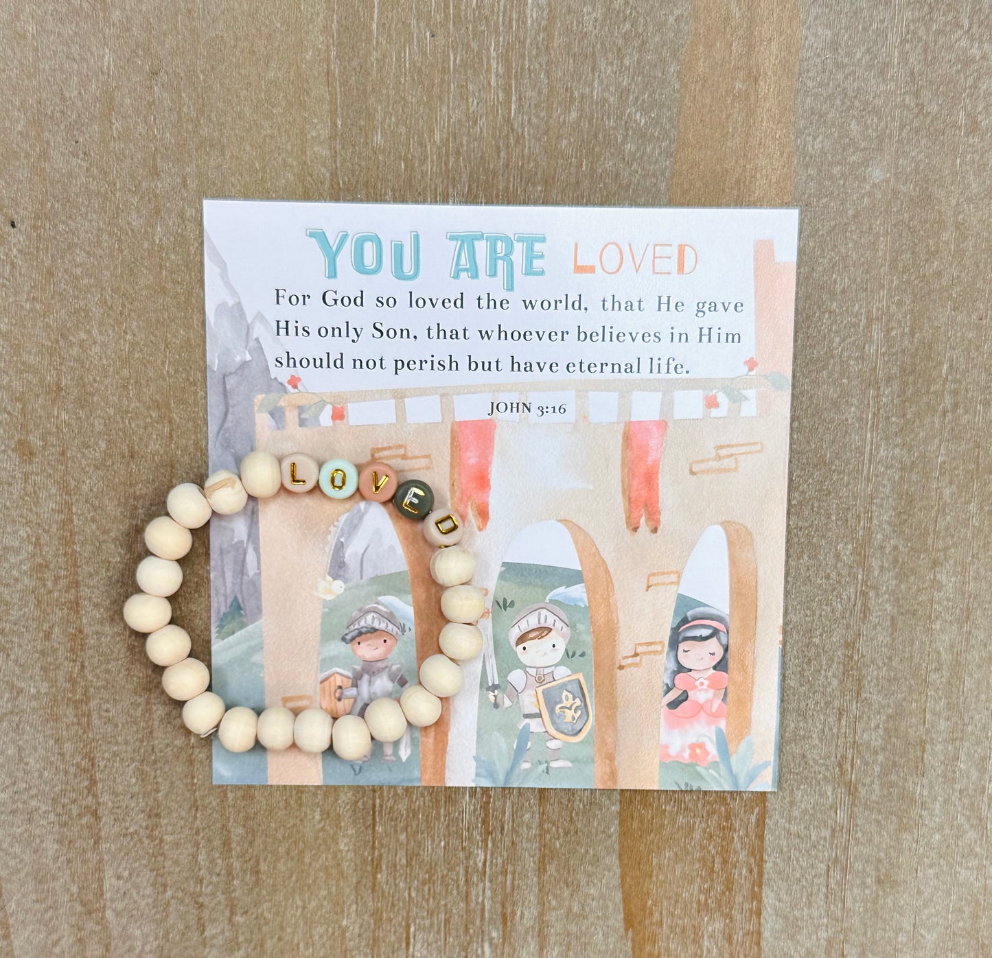 Assorted Children's Scripture card & Bracelet