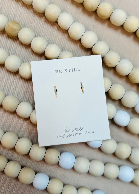 Be Still Stud Earrings