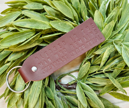 Steadfast Leather Keychain