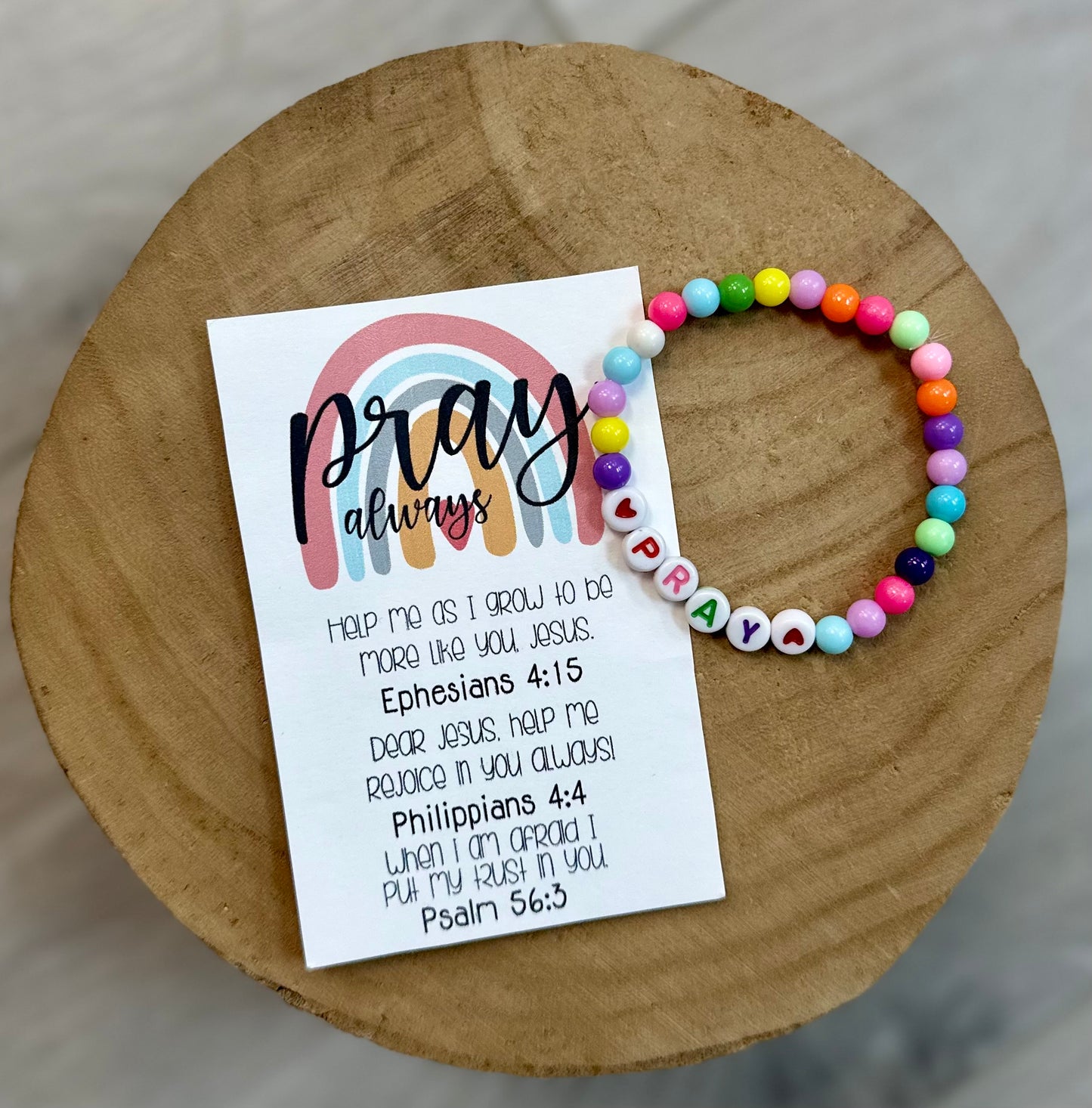 Assorted Children's Scripture card & Bracelet