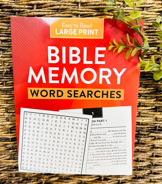 Bible Memory Word Search Large Print