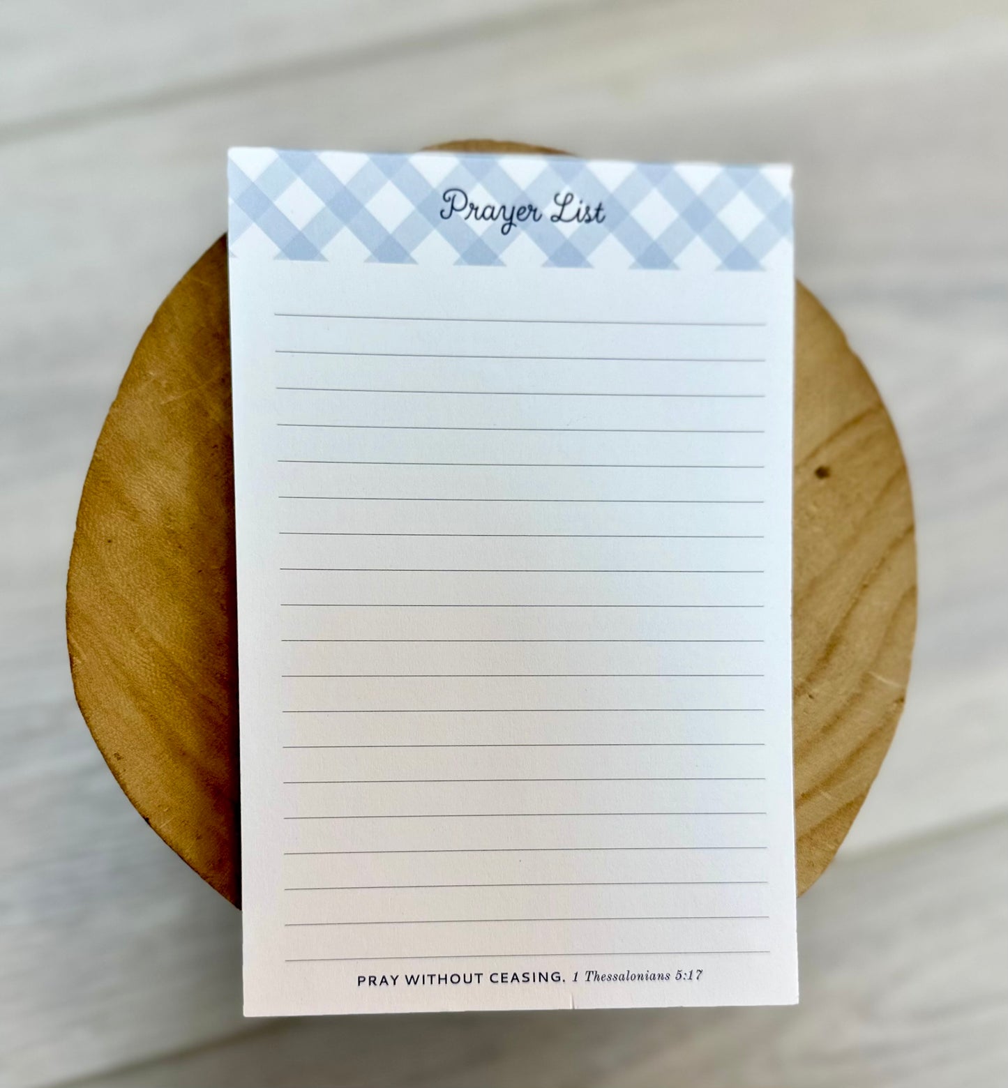 Prayer list notepad