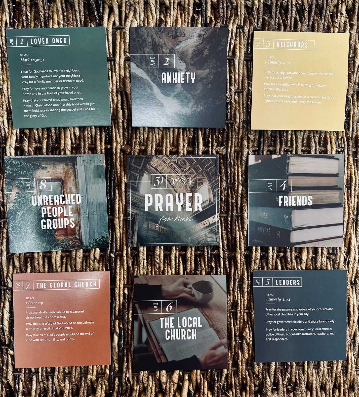 Prayer Verse Card Set-Men