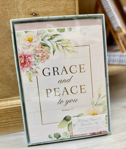 Grace & Peace Writing Paper & Envelope Set