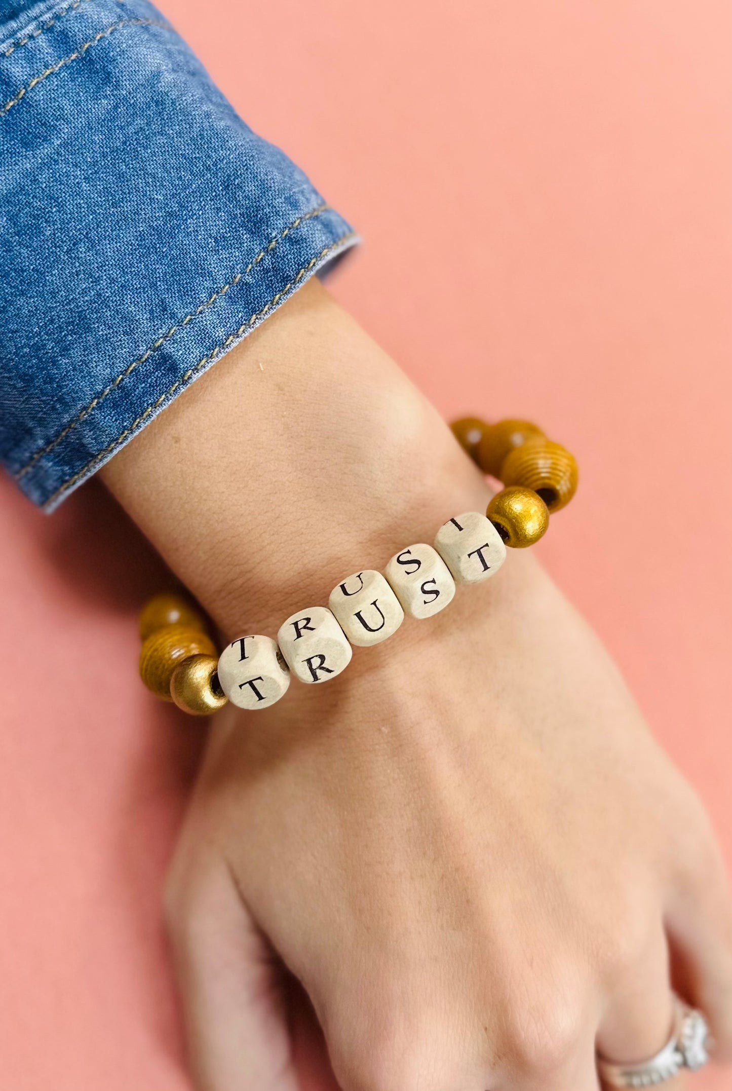 Chunky wooden assorted bracelets