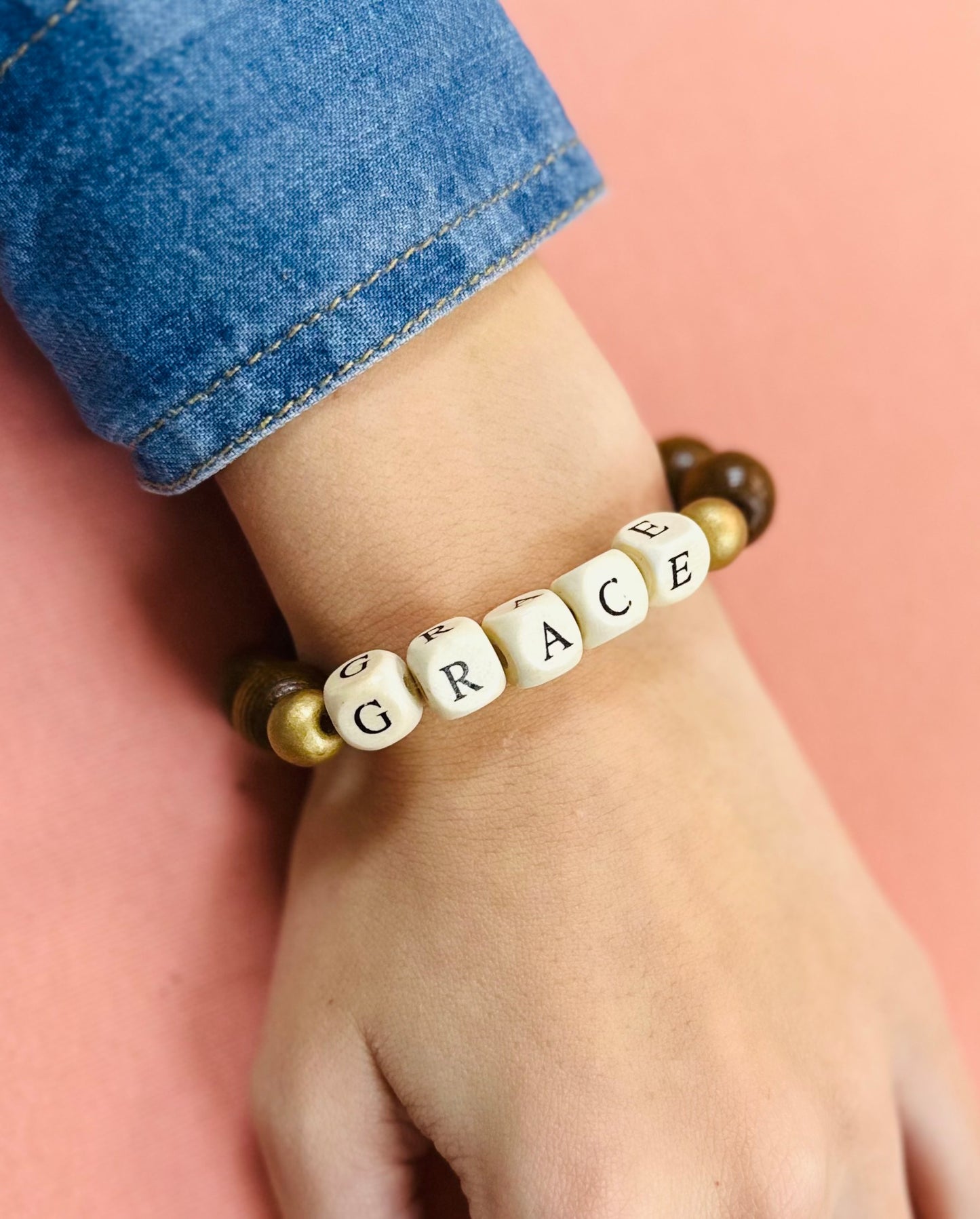 Chunky wooden assorted bracelets