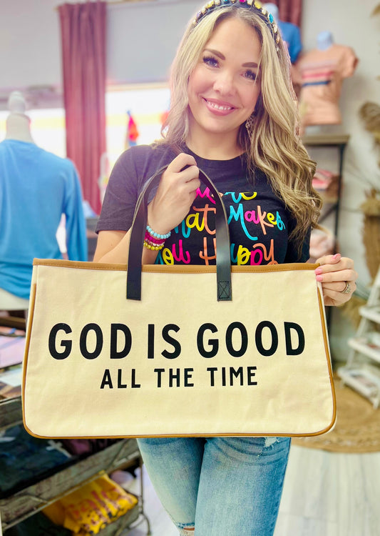 God is good all the time duffle bag